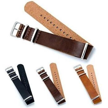 Correa de Reloj CIVO 22mm Cuero PU Zulu Militar