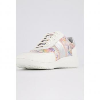 Sneakers Ulla Popken Donna Bianco Righe Metalliche Taglia 39