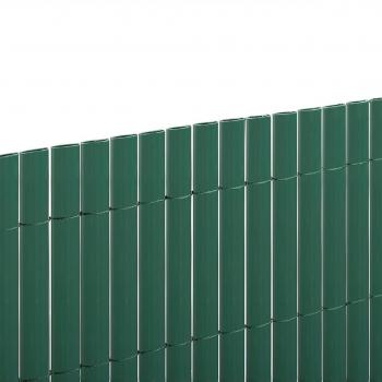 Cañizo de PVC reciclado ESSENTIAL RECYCANE en verde, de doble cara y ancho de 20mm, con medidas 1,8 metros