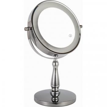 Miroir de vanité 7 pouces avec lumières, 3 couleurs, rechargeable par USB
