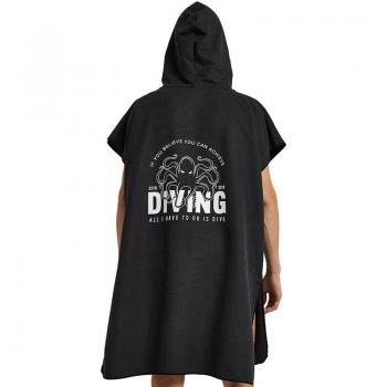 Surfing Microfiber Poncho with Hood
