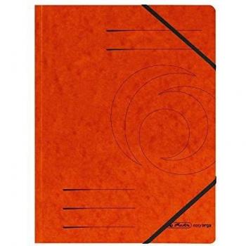 Eckspanner A4, Herlitz, Colorspan-Karton, orange, 20 Stück