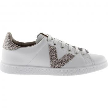Scarpe in pelle Victoria tennis glitter
