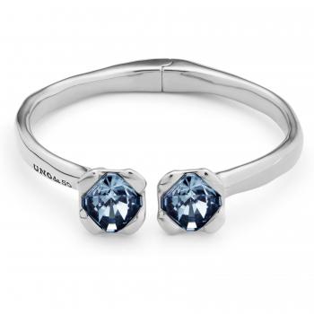 UNOde50 Faceted Blue Crystal Bangle