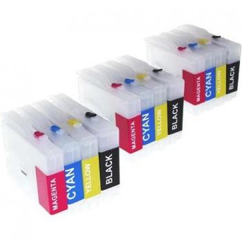 Vhbw CISS cartouches vides pour Brother MFC série 440/465/5460
