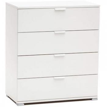 Mobiletto Cassettiera 4 Cassetti Rovere Grigio 75x38x85 cm