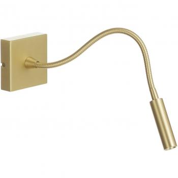 Applique avec liseuse Tip Aluminium Or satiné 10,5 Cm