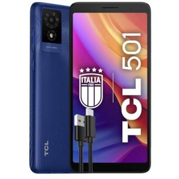 Smartphone 4G TCL 501 «Bleu Glacial» – 32 Go, Android 14