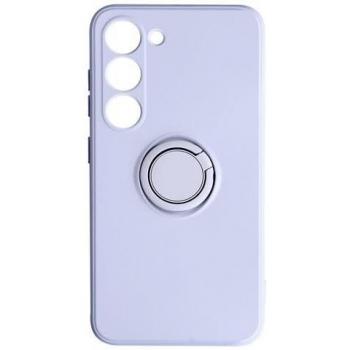 Avizar Cover silicone e supporto a forma d’anello per Galaxy S23, lilla
