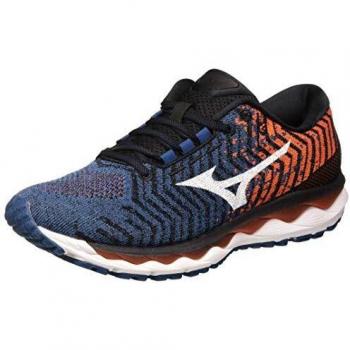 WaveSky 3 Herrenlaufstiefel Mizuno – Moroccoblau / Weiß / T-Tango (44 EU)