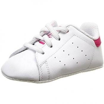 Adidas Stan Smith Crib, Calzado Infantil, Blanco/Bold Pink, Talla 20