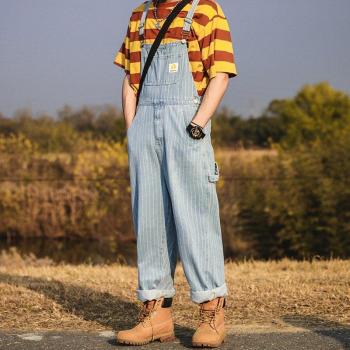 Combinaison denim vintage pour homme, style Harajuku Y2K, Hip Hop, 2XL