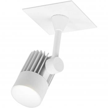 Lampenwelt LED Deckenlampe Justus dimmbar in Weiß aus Aluminium für die Küche (1 flammig, A+, inkl. Leuchtmittel)