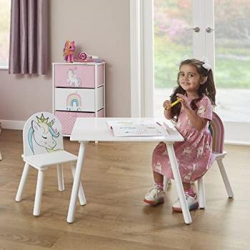 Kids Unicorn Table and Chairs Set