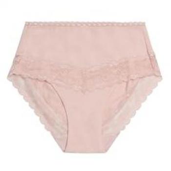 Encajada Alta: Braga de Algodón Rosa – Ysabel Mora