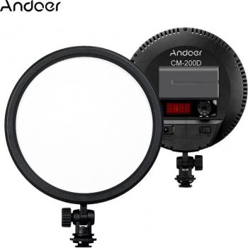 LED Light Andoer 3200‑5600 K Regulable 6 pulgadas