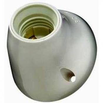 Portalamparas Zócalo Curvo Blanco