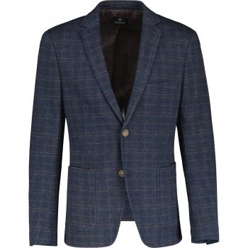 LERROS Herren‑Jersey‑Blazer in klassischen Karomuster – Größe 50, Marine
