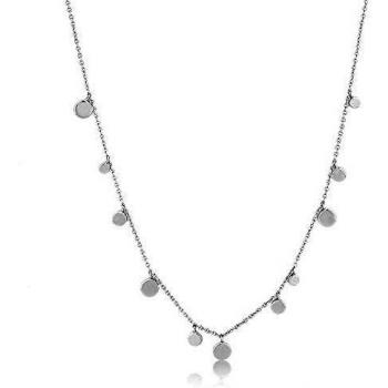 Gargantilla Fun Boho plata de ley 925 con diseño de círculo