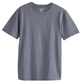 Next Grey Slate Slim Fit Essential Crew Neck Herren-T-Shirt aus Baumwolle