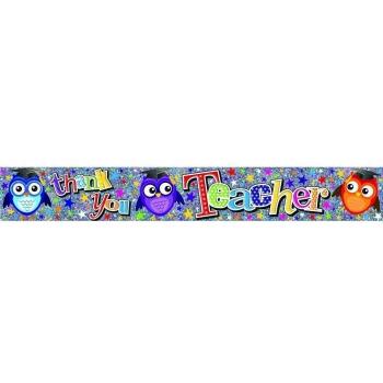 Banner Grazie Insegnante – Confezione 6 – Nero – One Size