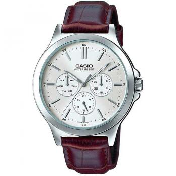 Casio Ure MTP‑V300L‑7A Elegant Grijze Staal Behuizing