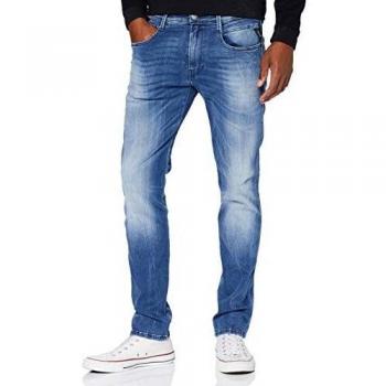 Replay Anbass Hyperflex, Pantalones vaqueros skinny, para Hombre, Azul (Light Blue 10), 28W / 32L