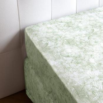 Anne de Solène Drap Housse Vert 140 x 190 cm (Villandry)
