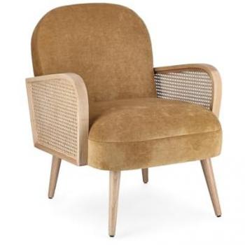 Fauteuil Vintage Dalida Moutarde