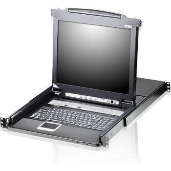Aten CL5716M-ATA-2XK06FG KVM Switch mit 16 Ports und 17 Zoll LCD