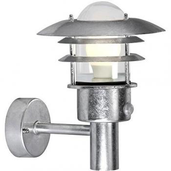 Galvanized Metal Patio Wall Light 26.5cm