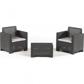 Alabama Terrace Bica 9033.4 Salottino Antracite 155×150×79 cm