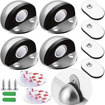 Adhesive Magnetic Door Stops 4-Pack