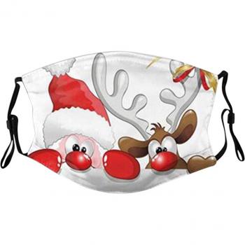 Masque facial doux imprimé Noël pour adulte
