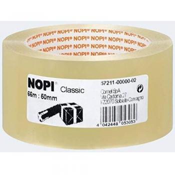 Nopi Classic Clear Packing Tape, 66m x 50mm