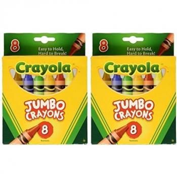 Heavy-Duty Jumbo Crayon Collection – 2-Pack