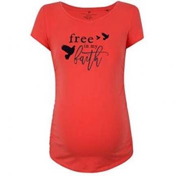 Babybauch-Style: Bellybutton Umstandsshirt Porcelain Rose, XL, Orange für Frauen