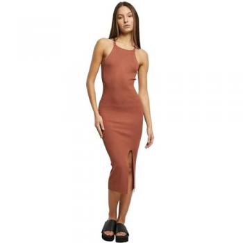 Urban Classics Midi-Rippstrickkleid für Damen
