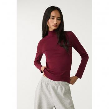 Rollkragen Shirt in Violett – Stradivarius XL