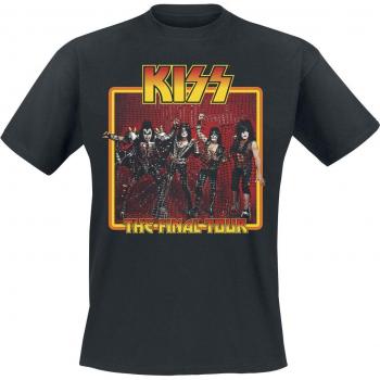T-shirt officiel Kiss – The Final Tour Photo, Noir, Hommes, Disponible S à XXL