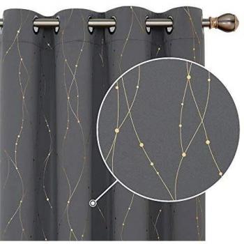 Deconovo 63 Inch Eyelet Blackout Curtains