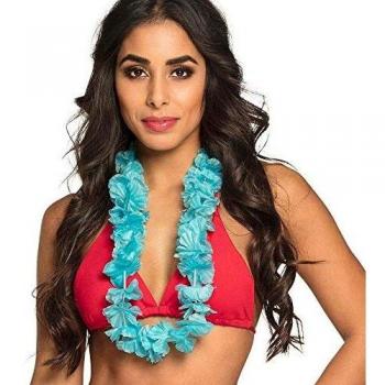 Collana di Fiori Hawaiana Turchese