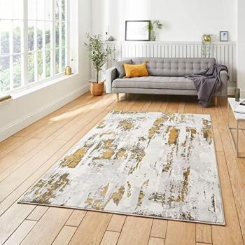 Apollo GR579 Modern Grey Gold Area Rug