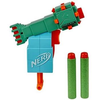 NERF MicroShots Minecraft Guardian Mini Blaster Edición Especial