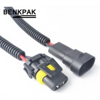 Auto-Headlampen Adapter – Flammhemmender Kabelbaum & 9005 Stecker (Sockel H8/H9/H11)
