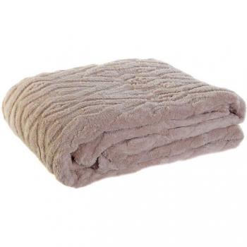 Coperta a Rombi Rosa DKD Home Decor 150x200x1cm