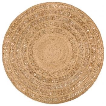 VidaXL Tapis rond en jute tressé 180 cm