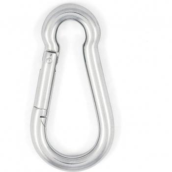 Moschettone Pomp D 5×40 mm, Zincato, 2 pezzi per Masidef