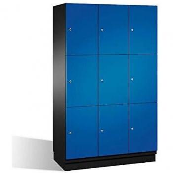 Armadietto a scomparti C+P con porte in acciaio