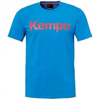 Kempa Jungen T-Shirt, grafisch gestaltet – kempablau – 116 cm